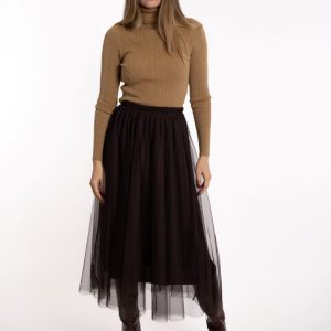 Rebrasta dolčevita sa sjajnim nitima- bež