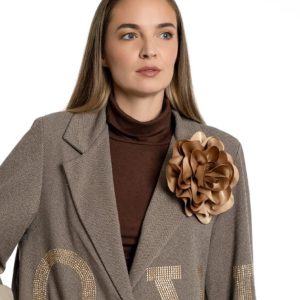 Ukrasna cvjetna kopča- bež