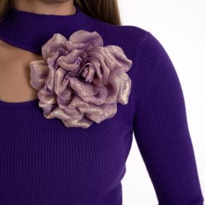 Ukrasna cvjetna kopča- ljubičasta